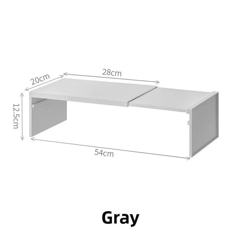 

Retractable Kitchen Shelf Household Multifunctional Cabinet Layered Dish Seasoning Bottle Finish Storage Rack Fridge Organizer серый