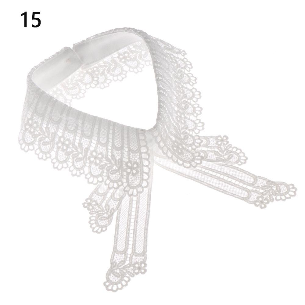 New Lapel Fake Collar Vintage Detachable Shirt Collar for Women Blouse Sweater False Collar Lapel Top Neckwear Ties