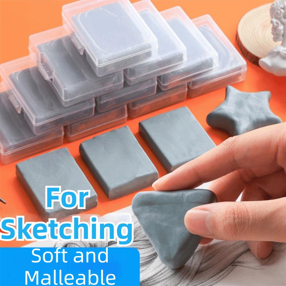 4Pcs Moldable Sketching Erasers Grey Art Eraser Art Supplies Plasticity Erasers  Pastel Artists