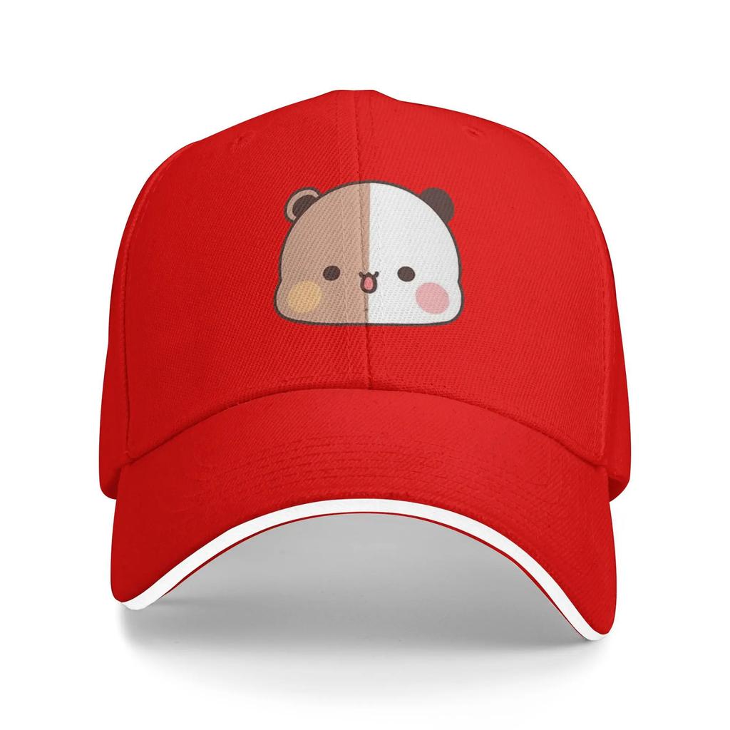 Panda BuBus  Casual Baseball Cap Summer Half Face Trucker Hat SunProof Tennis Skate Hip Hop Hats Unisex WoUnisex Retro Baseball Cap