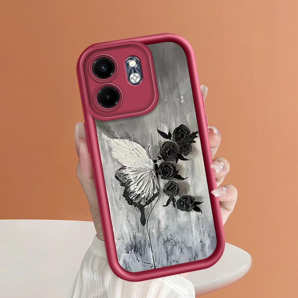 Mykt silikon telefondeksel Fullt dekkende Kamera Støtsikker Beskyttelsesdeksel for Huawei Honor Infinix Tecno iPhone Motorola Google