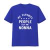 Funny My Favorite People Call Me Nonna Quote Print Casual T Shirt Vintage Washed Stretched Comfortable Top For Everyday Wear