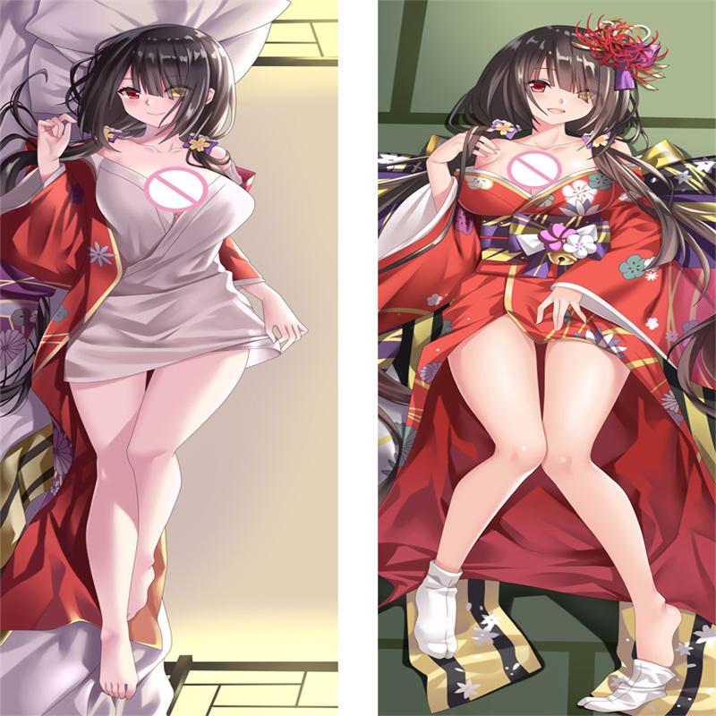 

60x180 см Date A Live Geisha Kimono Tokisaki Kurumi Dakimakura Чехол Япония Аниме Мультяшный принт обнимающая наволочка для тела Подушка по индивидуальному заказу