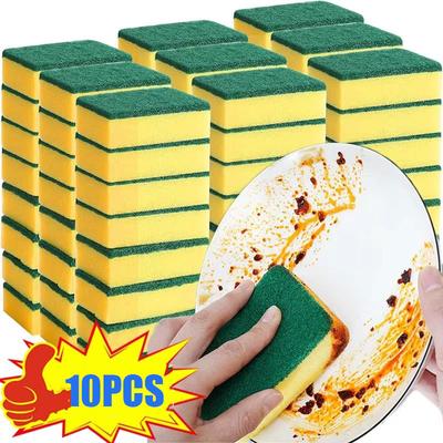 Highly Absorbent Double-sided Sponge Magic Cleaning Pot Rust Sponge Cleaning Brush Kitchen Grease Cleaning Tool