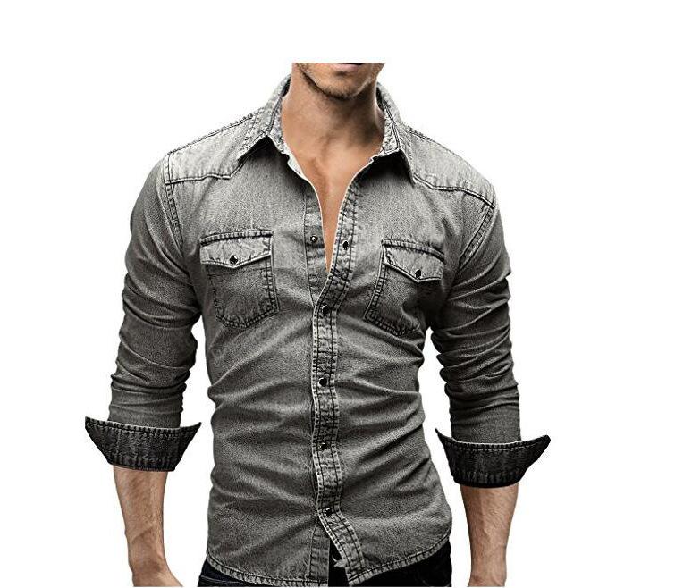 New, denim jacket shirt, European and American denim jacket men s top C S