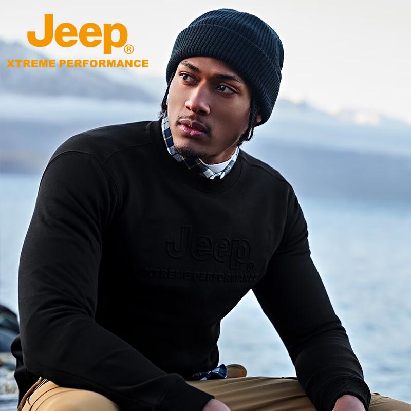 Jeep Unisex Warm Fleece Pullover Sweatshirt