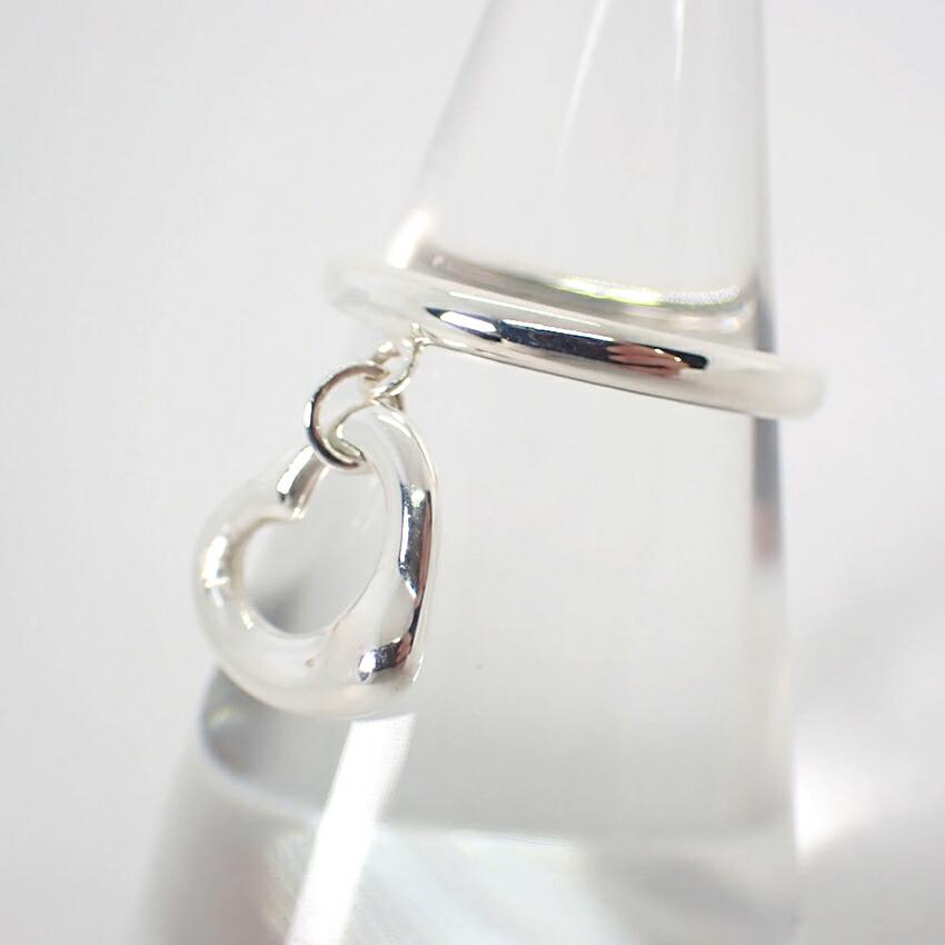 [Used] TIFFANY 925 Open Heart Ring / Size 7 / j9-3