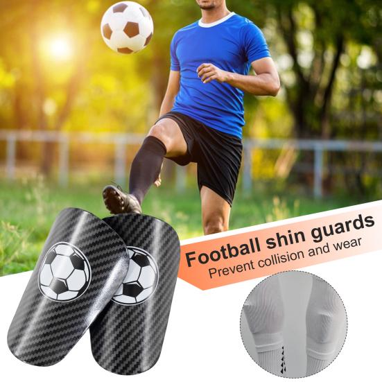 1 par minifotball leggbeskyttere Lett benbeskytter leggbeskyttere Fotballmønster Miniatyrfotballsporttreningsutstyr for gutter, jenter