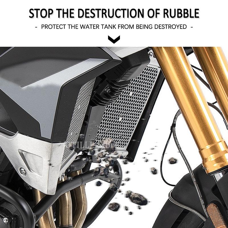 For TIGER 850 Sport Motorcycle Front Radiator Water Cooler Grille Guard Cover Protector For Tiger 900 /GT/GT Pro/Rally/Rally Pro