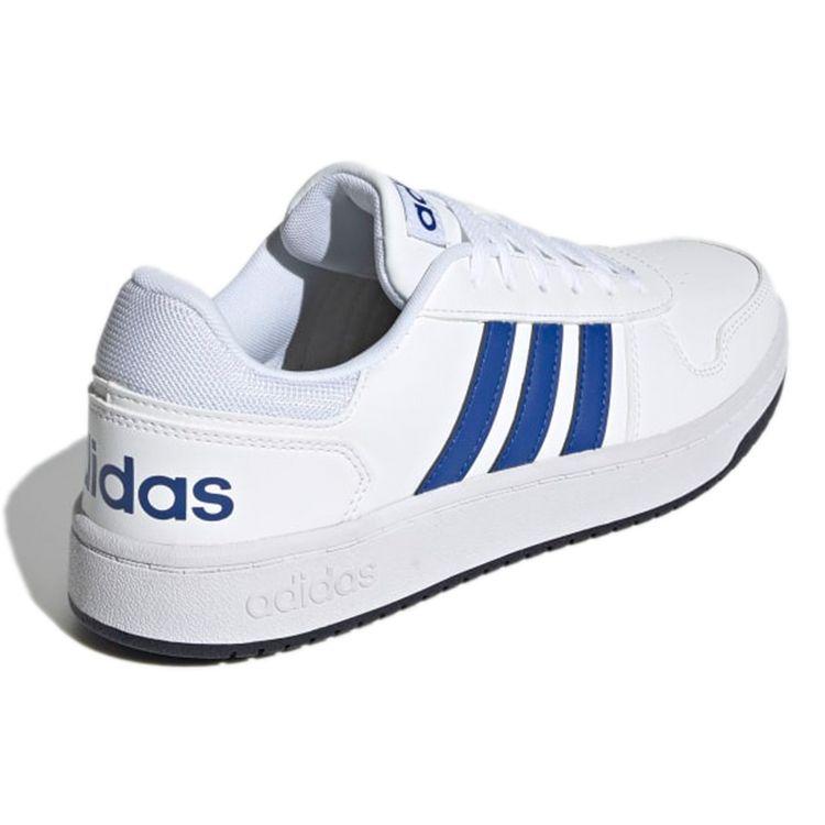 Adidas Hoops 2.0 White Royal Blue Unisex Sneakers Cloud-White Legend-Ink GZ7967