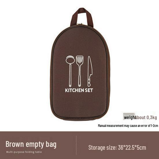 Portable Outdoor Cookware Set: Stainless Steel Cutlery, Storage Bag, and Cutting Board for Camping and Picnics.