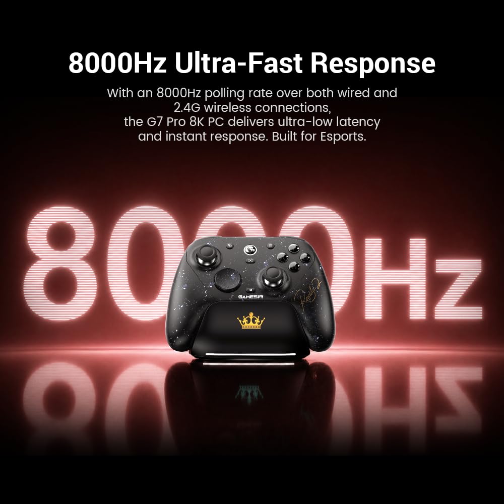 GameSir G7 Pro 8K PC Royal2 Collaboration Model Game Controller for gamepad with 8000Hz polling Js13ProTMR Hall effect trigger macro back mini 1000Hz