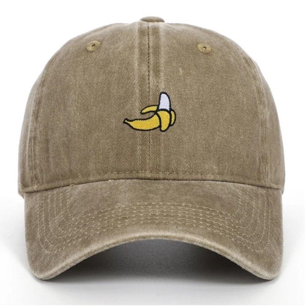 Adjustable Baseball Hat Banana Embroidered Sun Protection Hat Fashion Duck Tongue Hat Outdoor