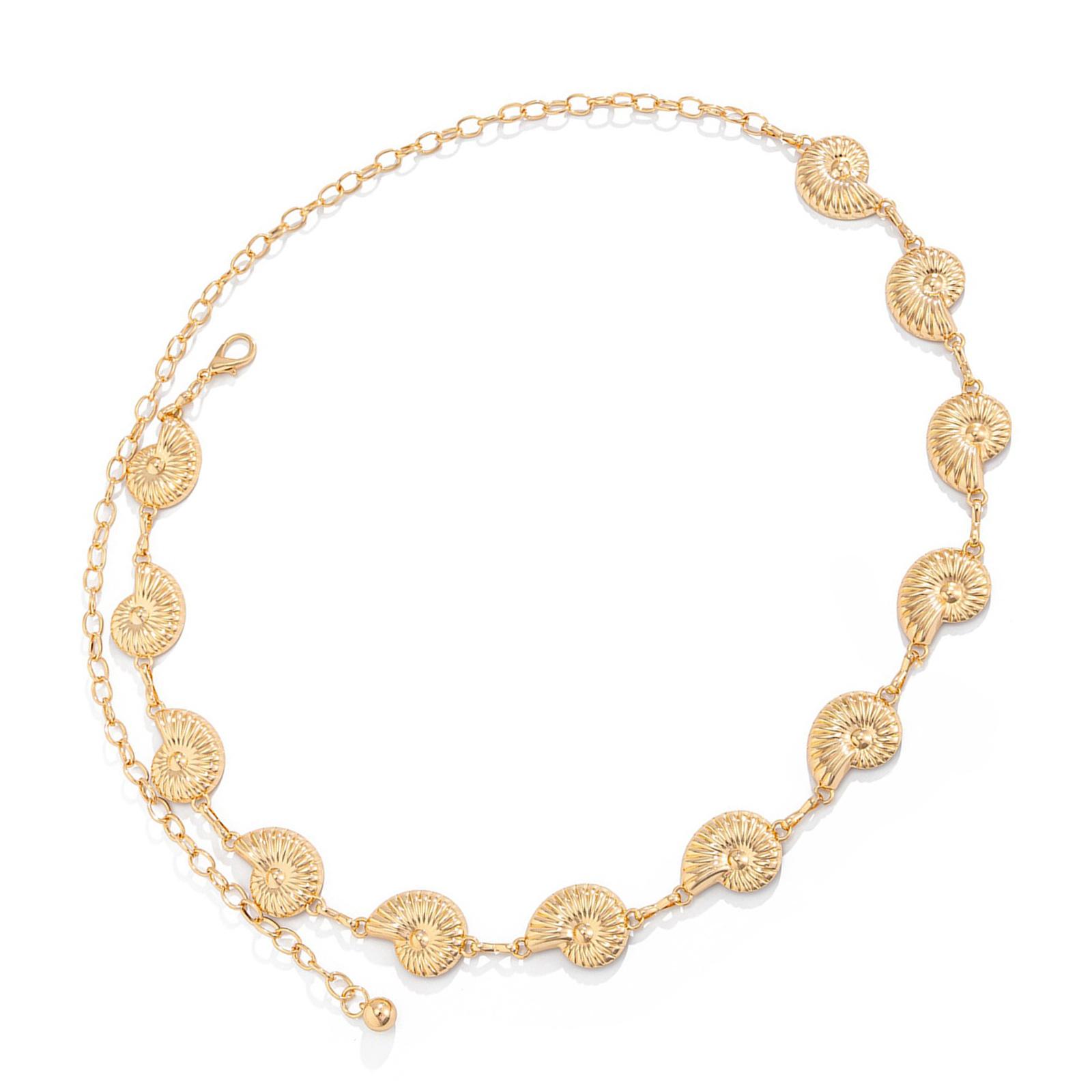 

Регулируемая цепочка на талию Ручная работа Ракушка Морская звезда Раковина Украшение для тела для женщин девушек Стильный аксессуар для пляжного отдыха B