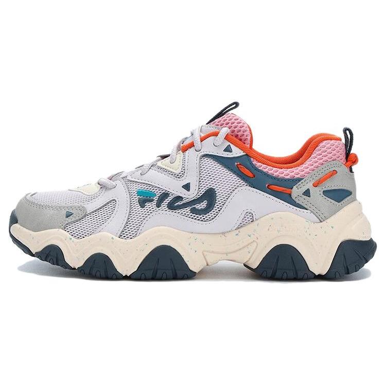 FILA Fluid 4 Sneakers  Grey Cream Red  Women s F12W322107FND 38.5