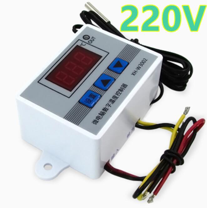 Digital Control Thermostat Microcomputer XH-W3002 Temperature Controller 220V 12V 24V LED Switch Thermoregulator Sensor 30% Off