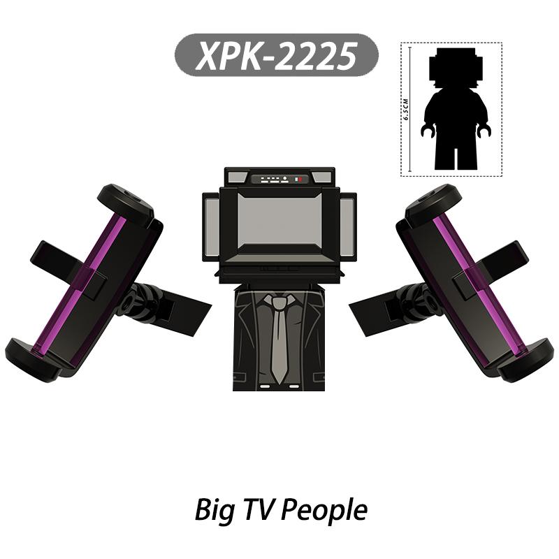 MOC Skibidi Toilet Man Vs Monitor Building Blocks The Audio and Camera Man Toys For Children Christmas Birthday Gift