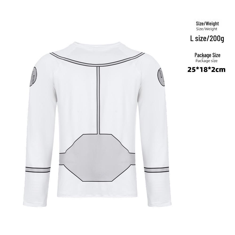 Seria Erou Invincibil Tricou Cosplay cu Uscare Rapidă pentru Adulți, Mânecă Lungă/Scurtă, Body Sport Fitness Strâmt