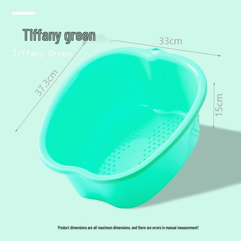 Thickened Apple-Shaped Plastic Foot Spa Basin for Massage and Soaking
