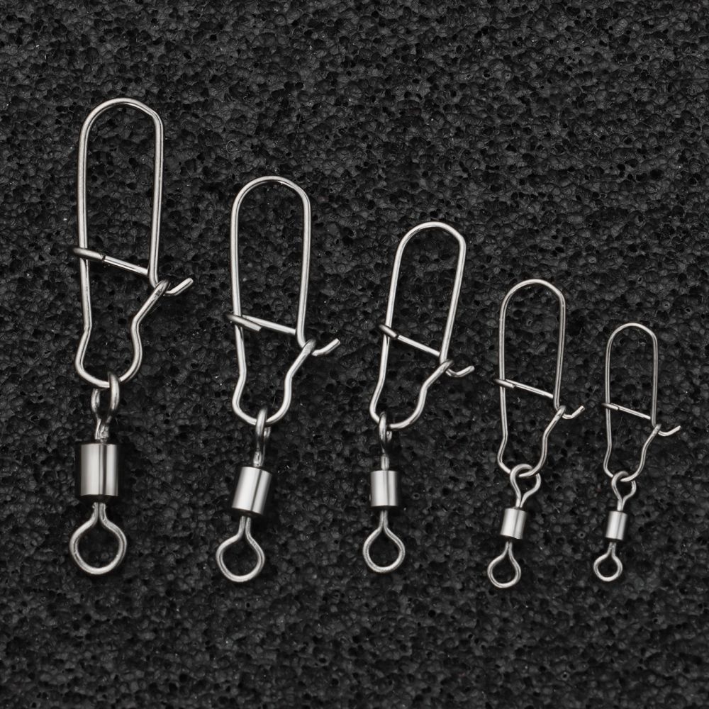 Edelstahl Angelhaken Köder Wirbel 8 Wort Schleife Wirbel Tackle Neue Tackle-Tool