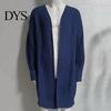 Men Winter Coat Sweater Cardigan Solid Color Long Sleeve Cold Proof Man Knitwear Autumn Loose Mid Length Streetwear