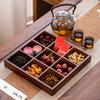 Bamboo Divided Snack Tray for Tea Ceremony