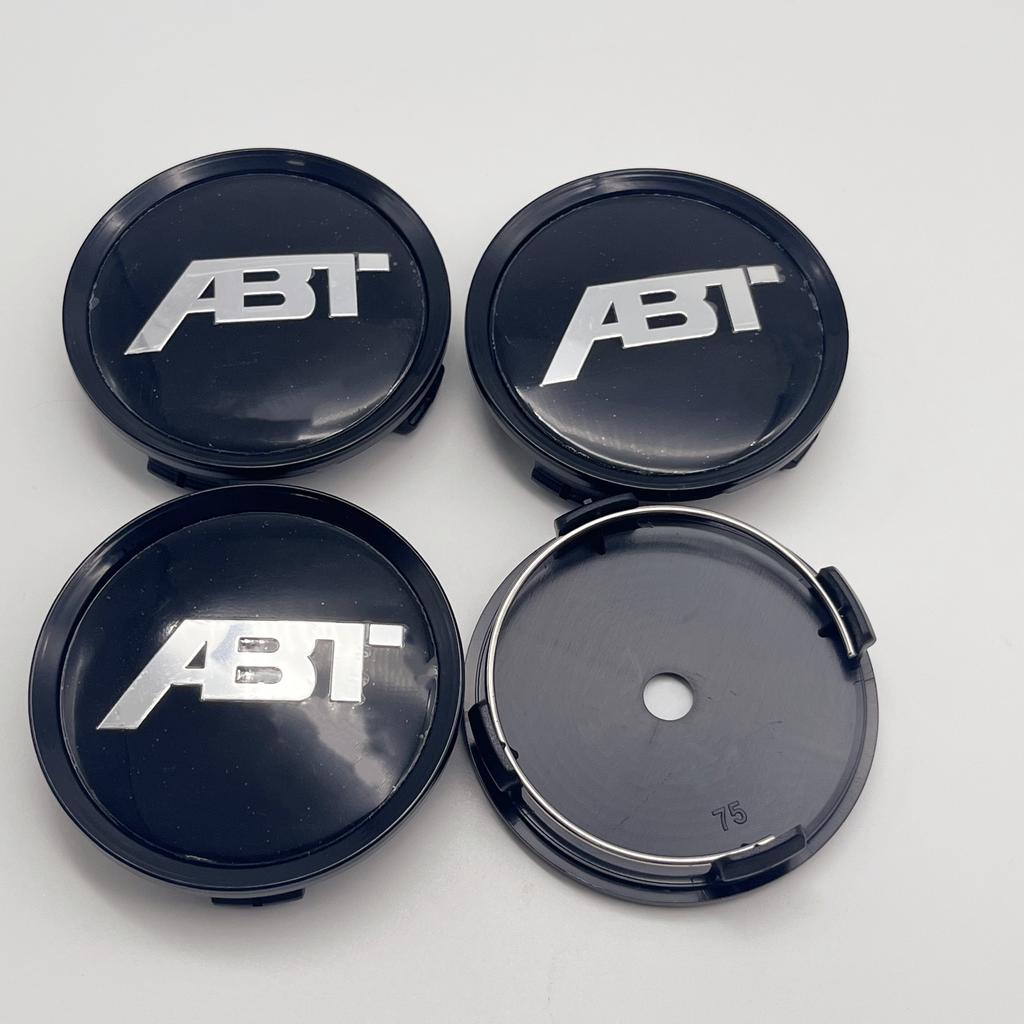 4pcs/Set High-Quality 75mm(for 65mm Stickers) Fit For ABT Wheel Center Hubcaps Car Styling Emblem Badge Auto Styling Accessories