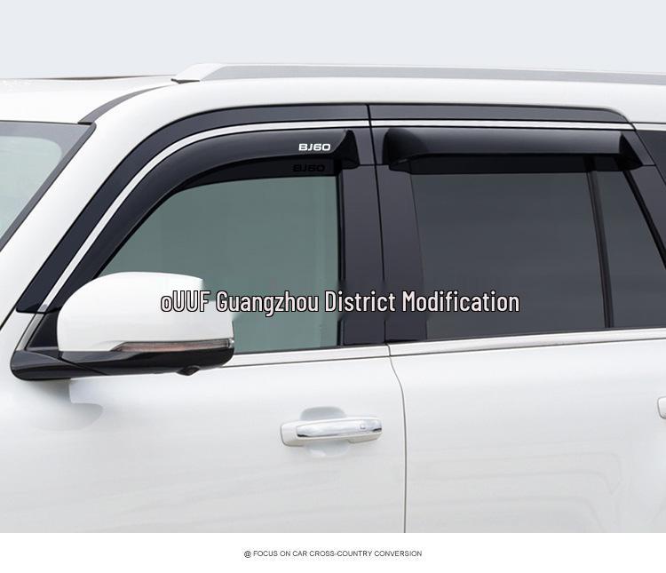 Beijing BJ60 2022 Rain Guards: Enhanced, Wider/Thicker Deflectors for Car Windows, Modified Decorative Accessories