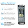 Neoglint Ultra Thin Power Supply Adapter Transformer for LED Strip Light AC190V 240V to DC 24V 8.3A 200W Power Supply