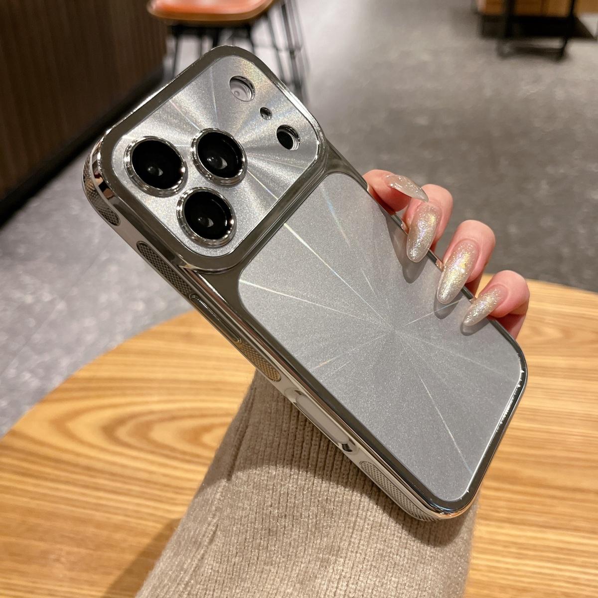 

Покрытие Лазерная Аврора Текстура CD Ударопрочный Чехол Для Телефона Для iPhone 17 16 15 14 13 Pro Max Мгновенно Меняющий 17 Большое Окно Чехол iPhone 13