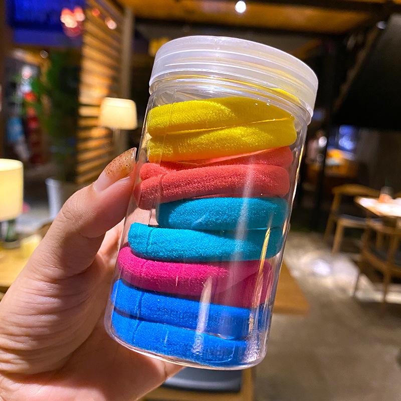 Korean Fashion Colorful Macaron Candy Hair Tie Sweet Ponytail Elastic Rubber Band Women Hair Accessories