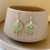 New Chinese design earrings Ruyi lock ear buckle women, personalized versatile national style earrings earrings