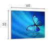 Plaque de protection en verre pour cuisinière 60x52 Papillon