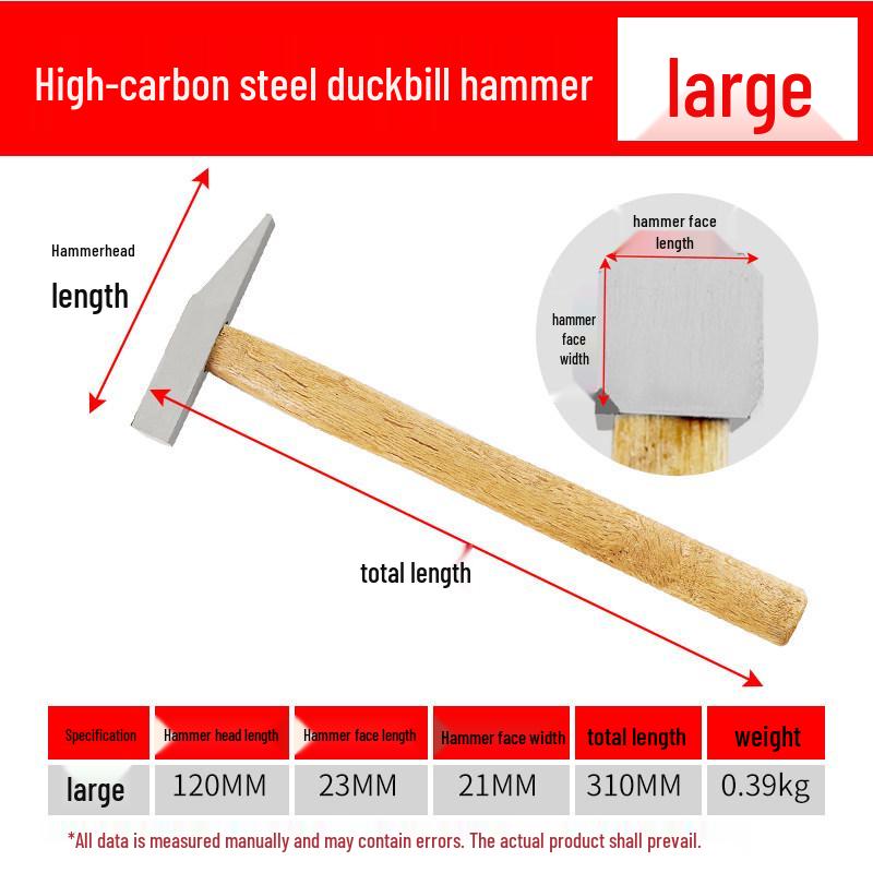 Holzgriff-Entenschnabel-KlaueHammer & Fensterschläger für den Holzbearbeitung