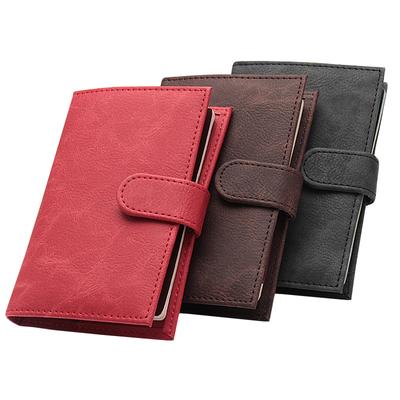 Pouzdro na pas PU kůže Retro Hasp Obal na cestovní pas Dvouhlavá přenosná cestovní peněženka na doklady Držák karty Muži Ženy