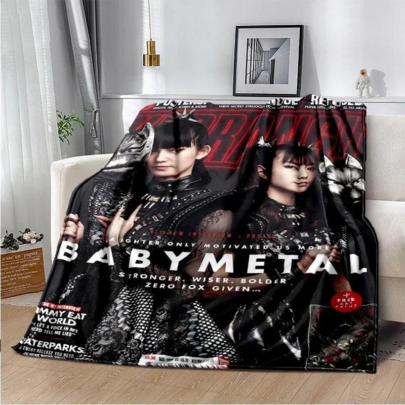 Babymetal combination warm printed blanket, office lounge sofa blanket, flannel household blanket multifunctional blanket