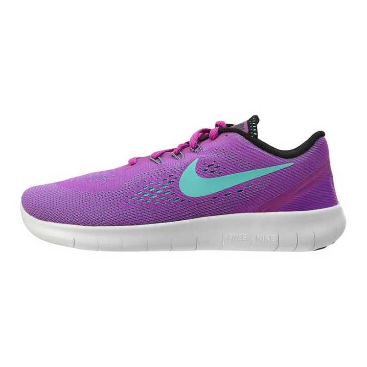 New Nike Free RN Cushioning Anti-Slip And Wear-Resistant Low-Top Running Shoes GS Purple 833993-500