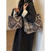 1pc New Fashionable Casual Chic Large Capacity Tote Bag Handbag Mom Bag School Satchel Multifunctional Storage Bag