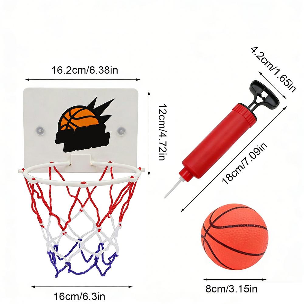 Мини-баскетбольный набор Мини-баскетбольное кольцо с присоской Игровой набор для игры в баскетбол в помещении Баскетбольное кольцо без сверления Игры