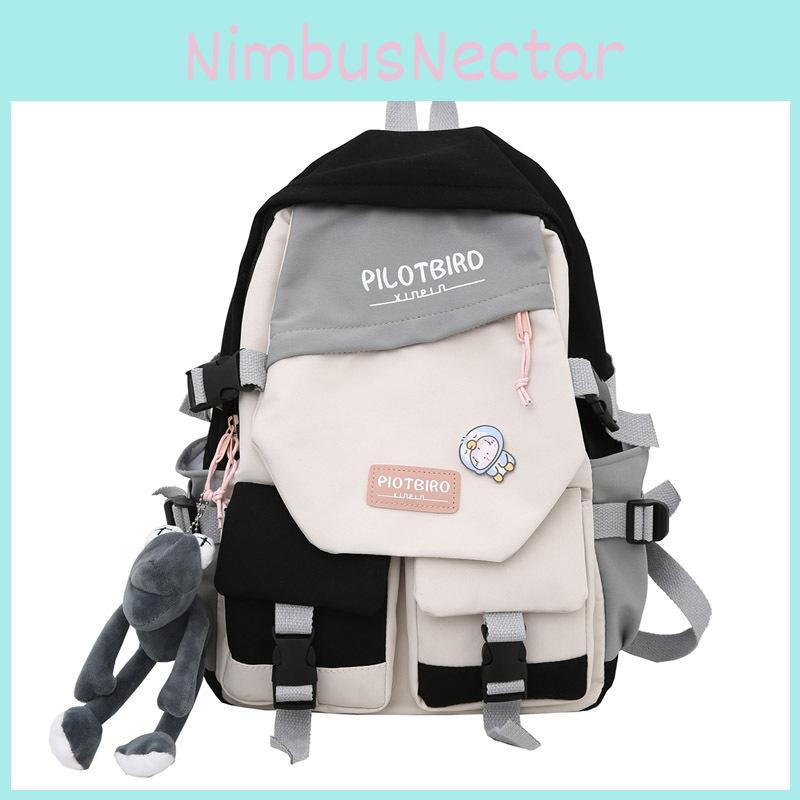 Original Design College Student Backpack With Unique Style For High School And Middle School Students Black