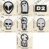 7 Pcs Cartoon Alien Head Embroidered Patches Iron On Patches Lovely Clothing Patches Sewing Patches for Clothes Bag