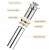 Electroplating Finish Basin Drain Plug Without Overflow Sink Drain Strainer Drainer  Vanity Drain