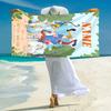 Personalized Pippi's Whimsical Journey Beach Towel Microfiber Beach Towel Thin Absorbent for Beach Swimming Yoga Bath Sports. 0910252