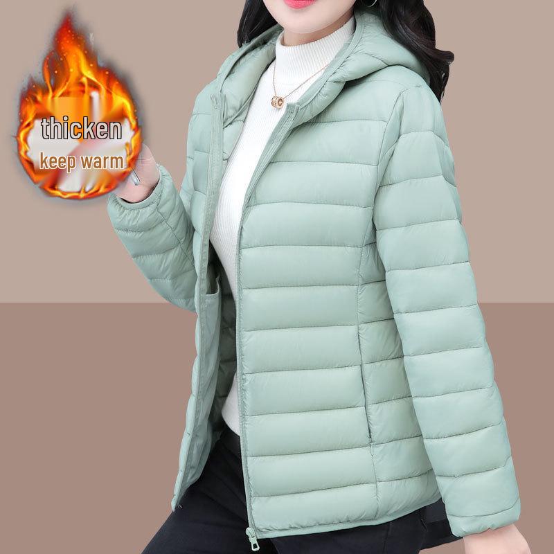 Women's Quilted Cotton-Padded Coat, 2024 Fall/Winter New Style, Loose Fit, Plus Size for Middle-Aged Moms.