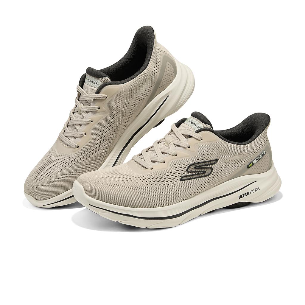 Skechers Edgeride Soft Sole Slip-Ons Versatile Cushioning Sports Fitness Durable Low-Top Casual Shoes Men Sneakers 216797-TPE