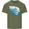 Curled San Marino Flag Sammarinese Day Football Unisexs Light Cotton TShirt
