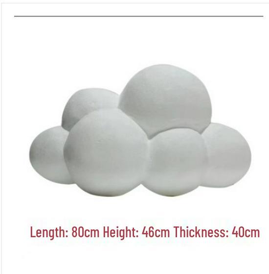 Foam Cloud Hanging Ornaments for Visual Merchandising and Store Display