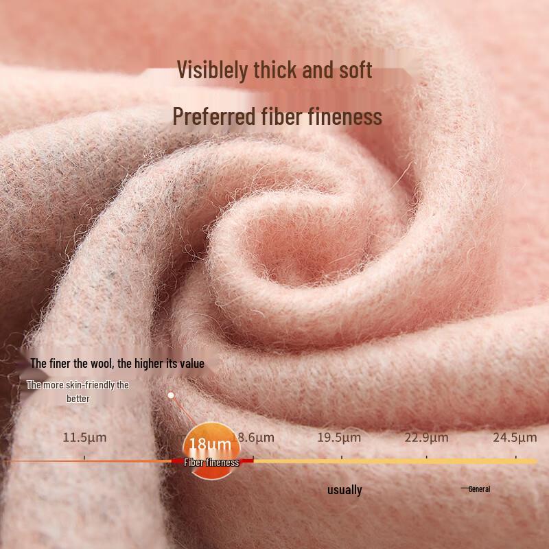 Wanwusheng Women's Elegant 100% Wool Plaid Scarf & Shawl