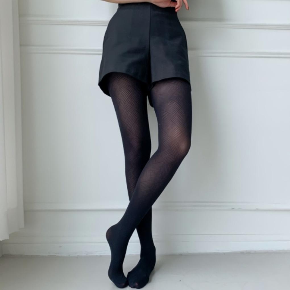 Winter Oris Pattern Stocking Socks (10ea) black