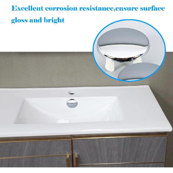 4 Pieces Bathroom Basin Sink Overflow Cover Rings Sink Overflow Ring Hole Round Basin Trim Drain Cap Cover for Kitchen Bathroom
